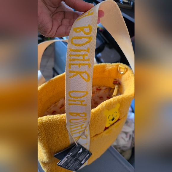 Loungefly Yellow Winnie the Pooh Fuzzy Bag - Picture 6 of 7